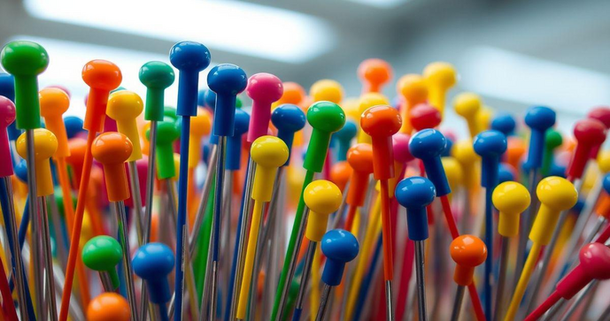 Pino plástico é a solução ideal para fixação e organização em diversos projetos Pino plástico é a solução ideal para fixação e organização em diversos projetos