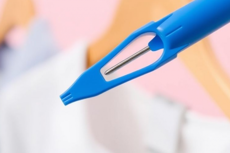 Precisão na aplicação com agulha para aplicador de etiqueta